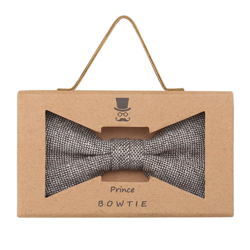 Prince Bowtie Fliege in Wolloptik - Box - Beige