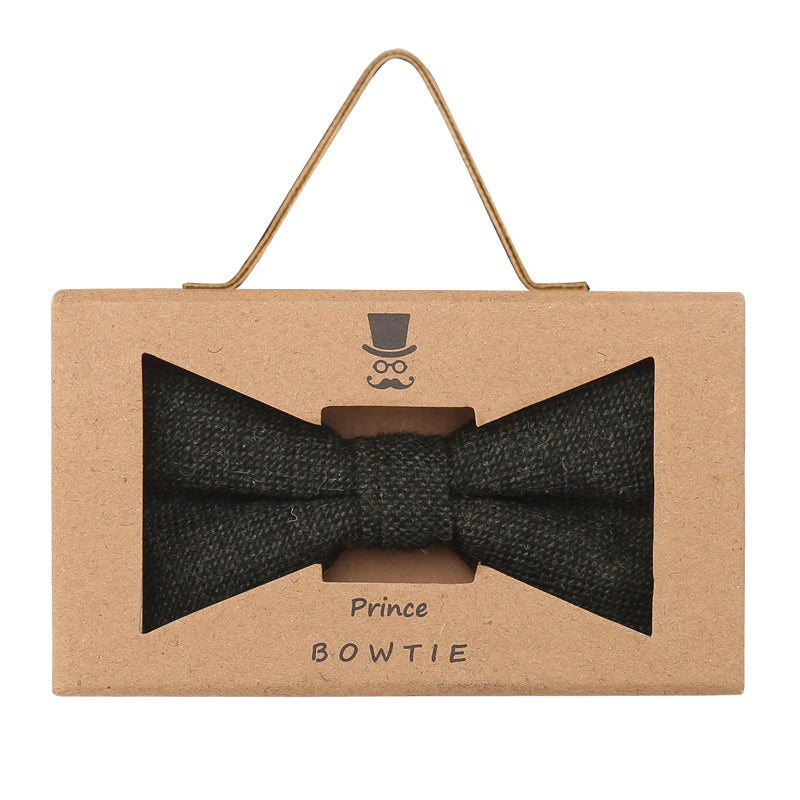 Prince Bowtie Fliege in Wolloptik - Box - Grün