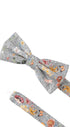Prince Bowtie Fliege Flower - Verschluss im Detail - Grau
