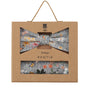 Prince Bowtie Set Fliege + Tuch Flower - Box - Grau