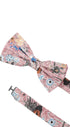 Prince Bowtie Fliege Flower - Verschluss im Detail - Rot