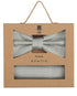 Prince Bowtie Set Fliege + Tuch im Micro-Design - Box - Mint