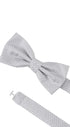 Prince Bowtie Fliege im Micro-Design - Verschluss im Detail - Silber