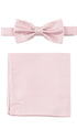 Prince Bowtie Set Fliege + Tuch im Micro-Design - Rosé