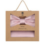 Prince Bowtie Set Fliege + Tuch im Micro-Design - Box - Rosé