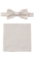 Prince Bowtie Set Fliege + Tuch im Micro-Design - Beige