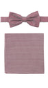 Prince Bowtie Set Fliege + Tuch im Micro-Design - Rot