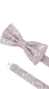 Prince Bowtie Fliege im Paisley-Design - Verschluss im Detail - Altrosa