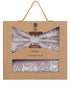 Prince Bowtie Set Fliege + Tuch im Paisley-Design - Box - Altrosa