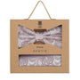Prince Bowtie Set Fliege + Tuch im Paisley-Design - Box - Altrosa