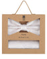 Prince Bowtie Set Fliege + Tuch im Paisley-Design - Box - Champagner