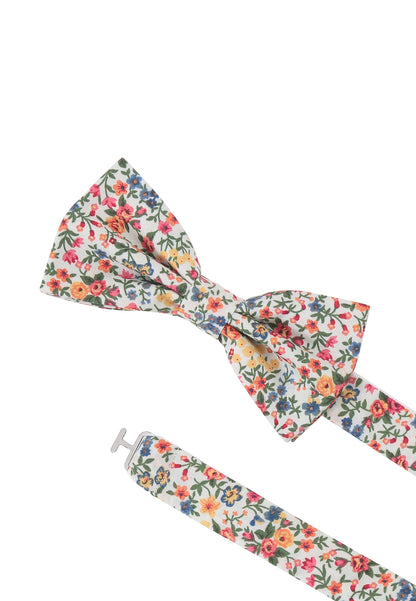 Bow tie + hanky in floral design