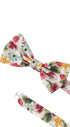 Prince Bowtie Fliege im Floral-Design - Verschluss im Detail - Koralle