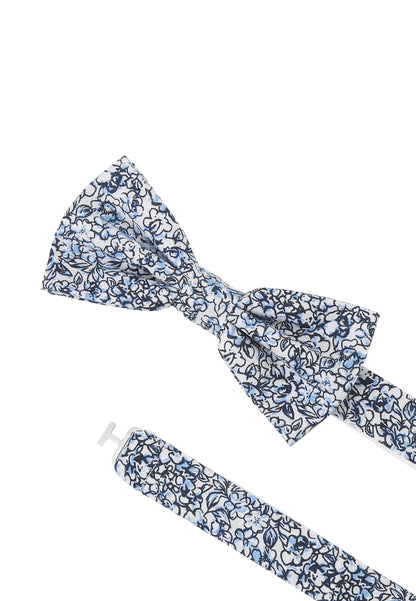 Bow tie + hanky in floral design