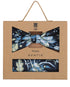 Prince Bowtie Set Fliege + Tuch im Floral-Design - Box - Marine