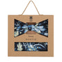 Prince Bowtie Set Fliege + Tuch im Floral-Design - Box - Marine