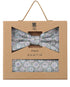 Prince Bowtie Set Fliege + Tuch Medallion - Box - Hellgrau