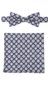 Prince Bowtie Set Fliege + Tuch Medallion - Dunkelblau