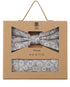 Prince Bowtie Set Fliege + Tuch Medallion - Box - Hellbeige