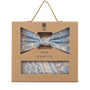 Prince Bowtie Set Fliege + Tuch Paisley - Box - Hellbeige