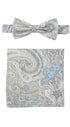 Prince Bowtie Set Fliege + Tuch Paisley - Mint