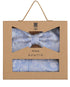 Prince Bowtie Set Fliege + Tuch Paisley - 100% Seide - Box - Hellblau