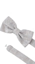 Prince Bowtie Fliege Paisley - 100% Seide - Verschluss im Detail - Hellbeige