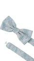Prince Bowtie Fliege Paisley - 100% Seide - Verschluss im Detail - Petrol