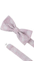 Prince Bowtie Fliege Paisley - 100% Seide - Verschluss im Detail - Rosa