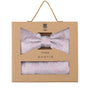 Prince Bowtie Set Fliege + Tuch Paisley - 100% Seide - Box - Rosa
