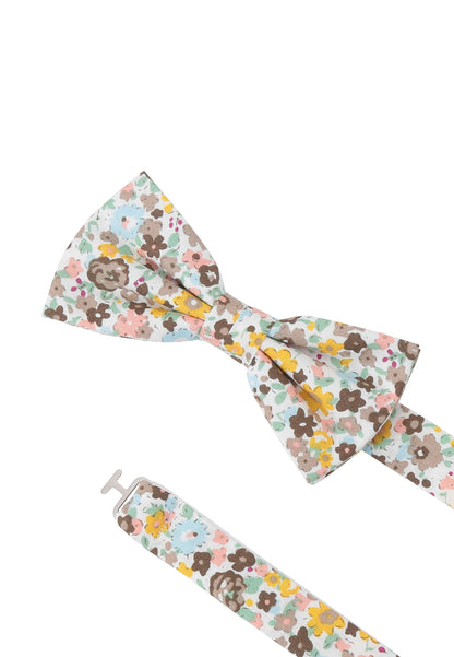 Bow tie + hanky in floral design