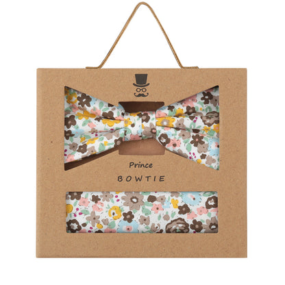 Bow tie + hanky in floral design