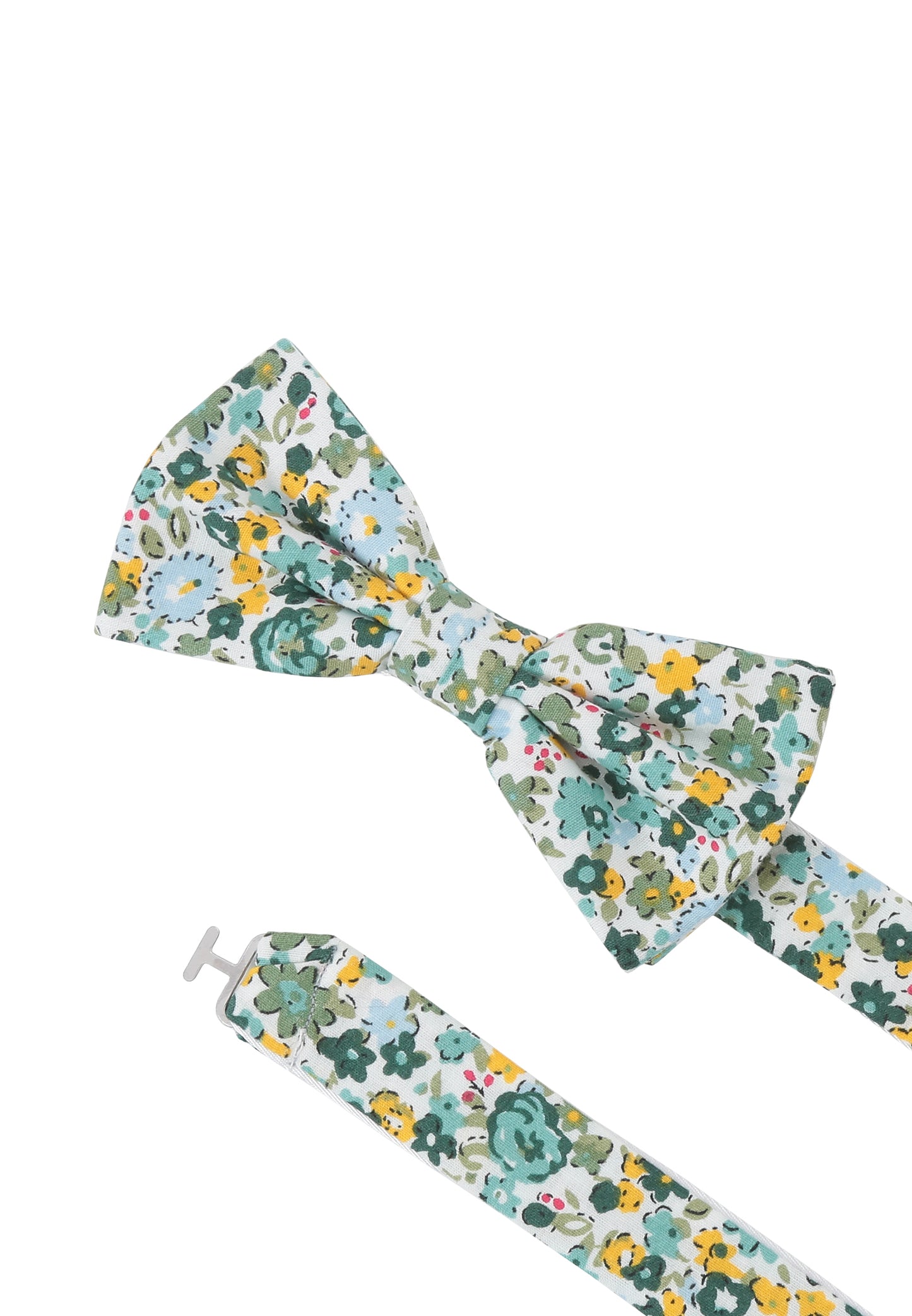 Bow tie + hanky in floral design