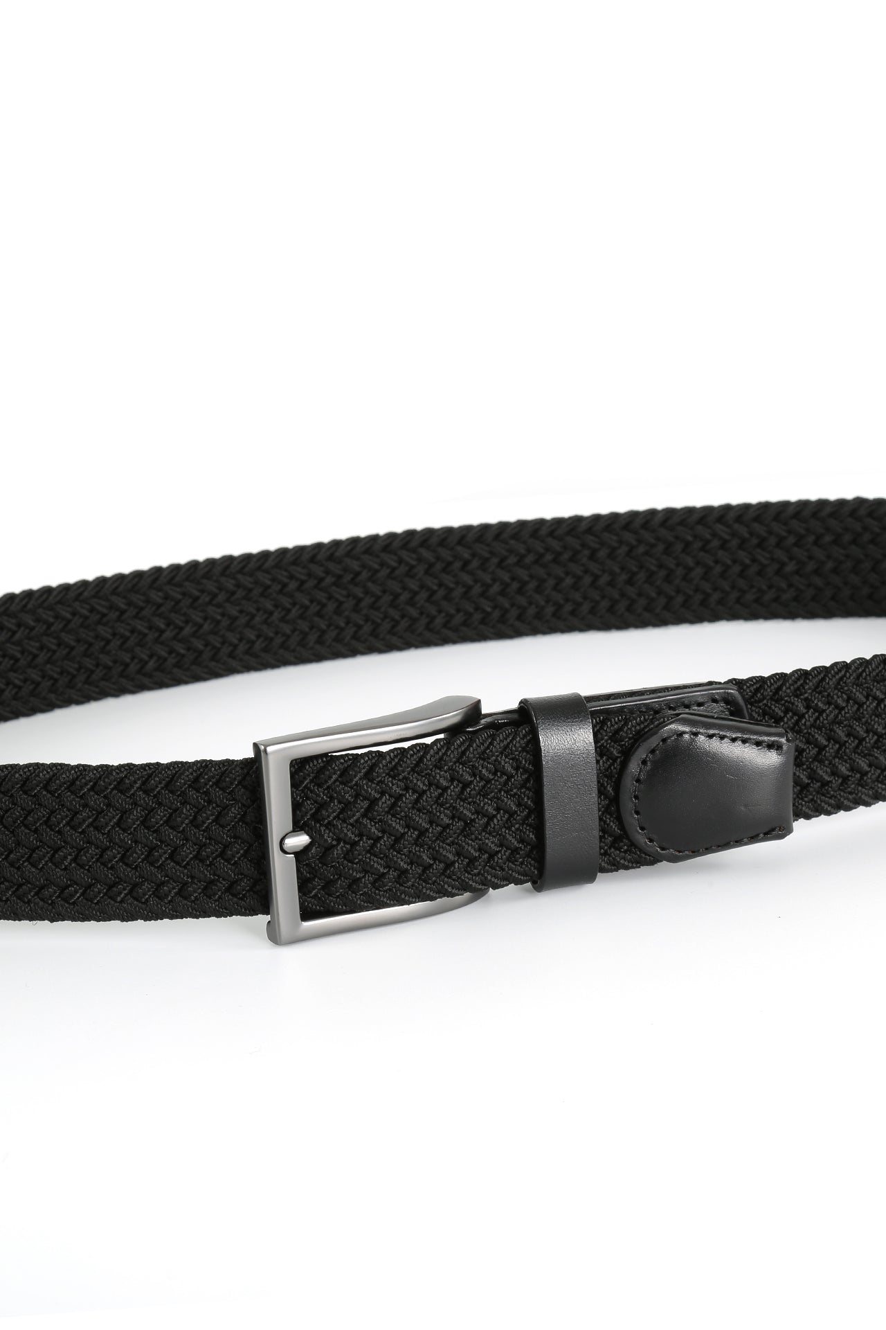 Prince Bowtie Flechtgürtel Stretchband - Gürtel geschlossen - Schwarz