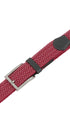 Prince Bowtie Flechtgürtel Stretchband - Gürtel geschlossen im Detail - Rot