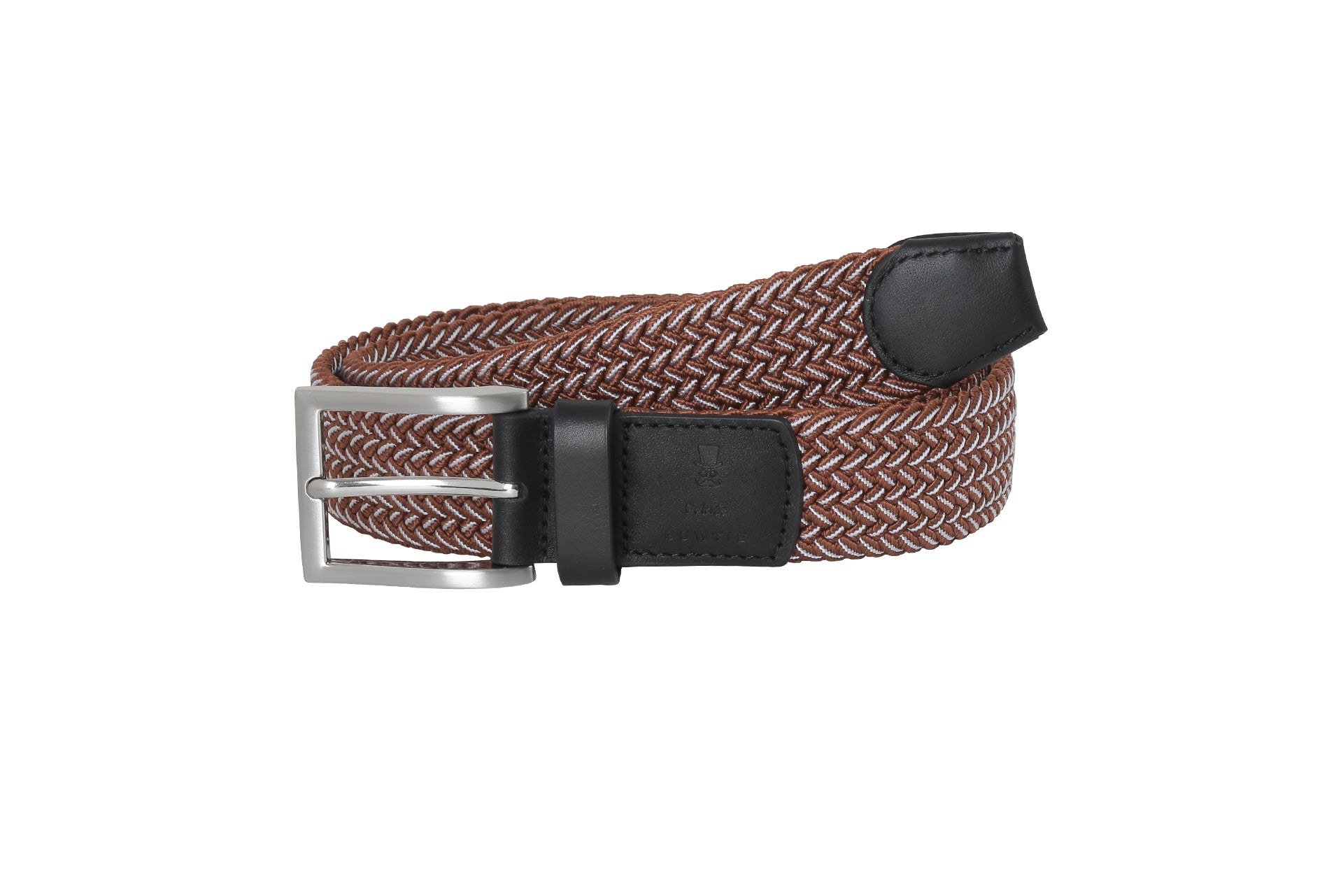 Prince Bowtie Flechtgürtel Stretchband - Cognac