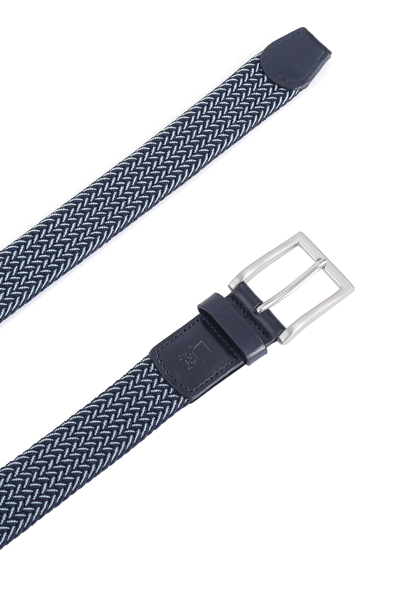 Belt navy - braided belt stretch band