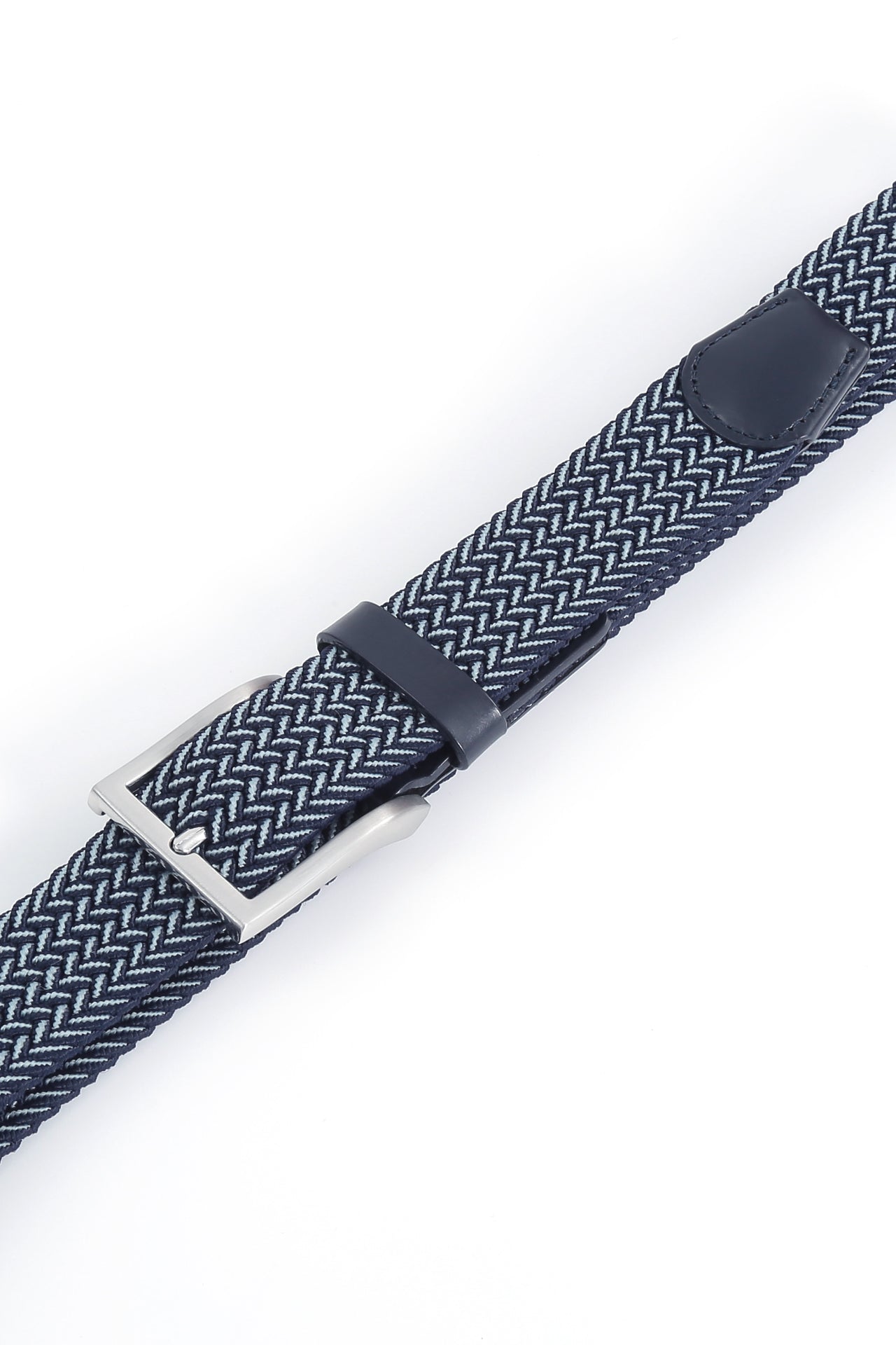 Belt navy - braided belt stretch band