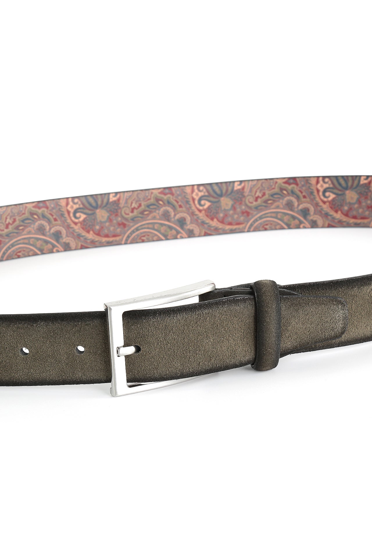 Se‪idenfalter Veloursleder Gürtel - Gürtel geschlossen - Grün