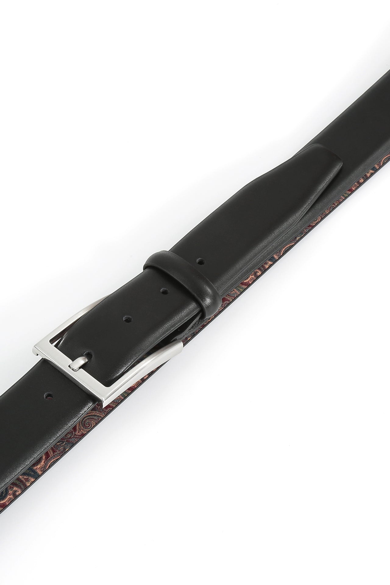 Se‪idenfalter Glattleder Gürtel - Gürtel geschlossen im Detail - Schwarz