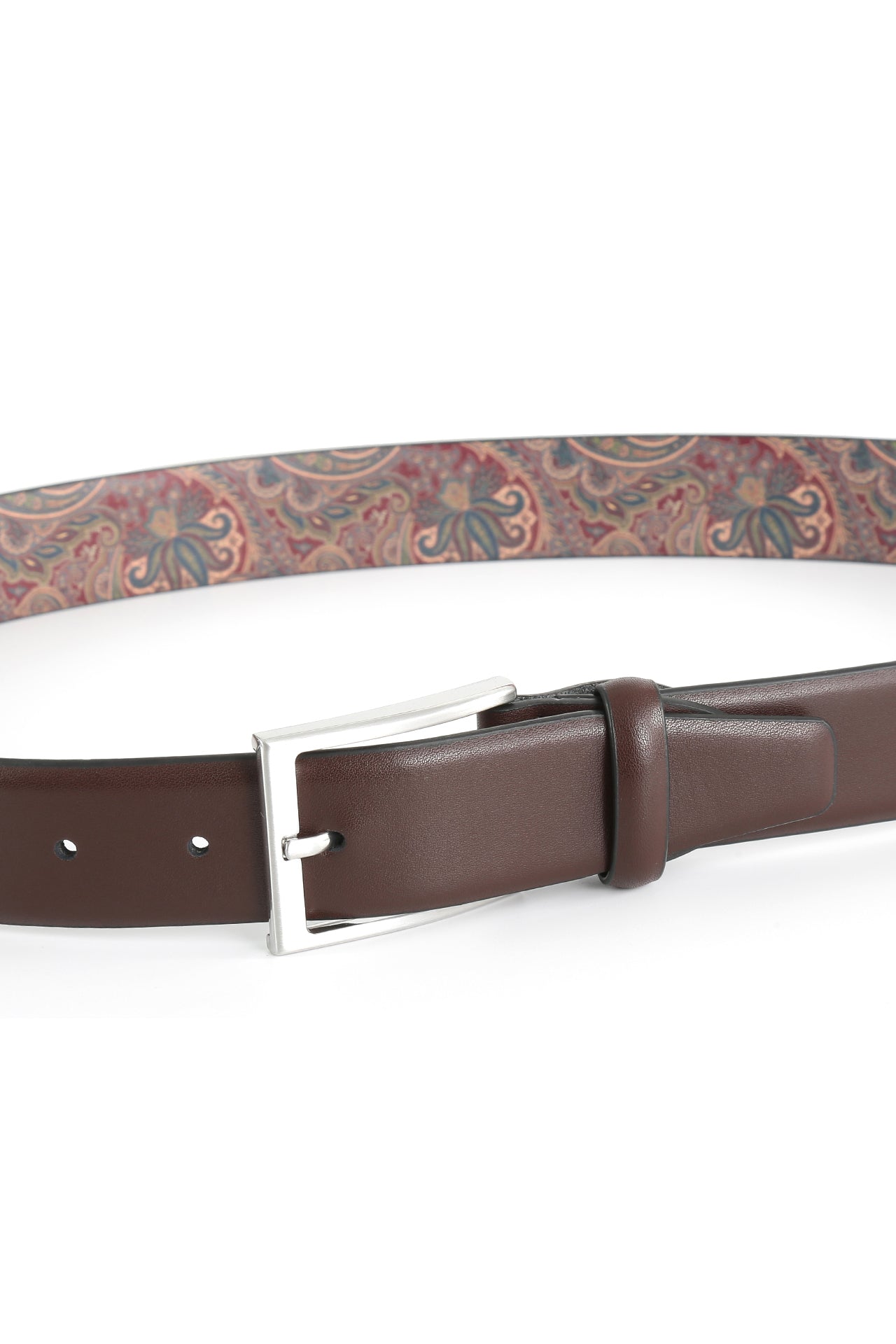 Se‪idenfalter Glattleder Gürtel - Gürtel geschlossen - Dunkelbraun