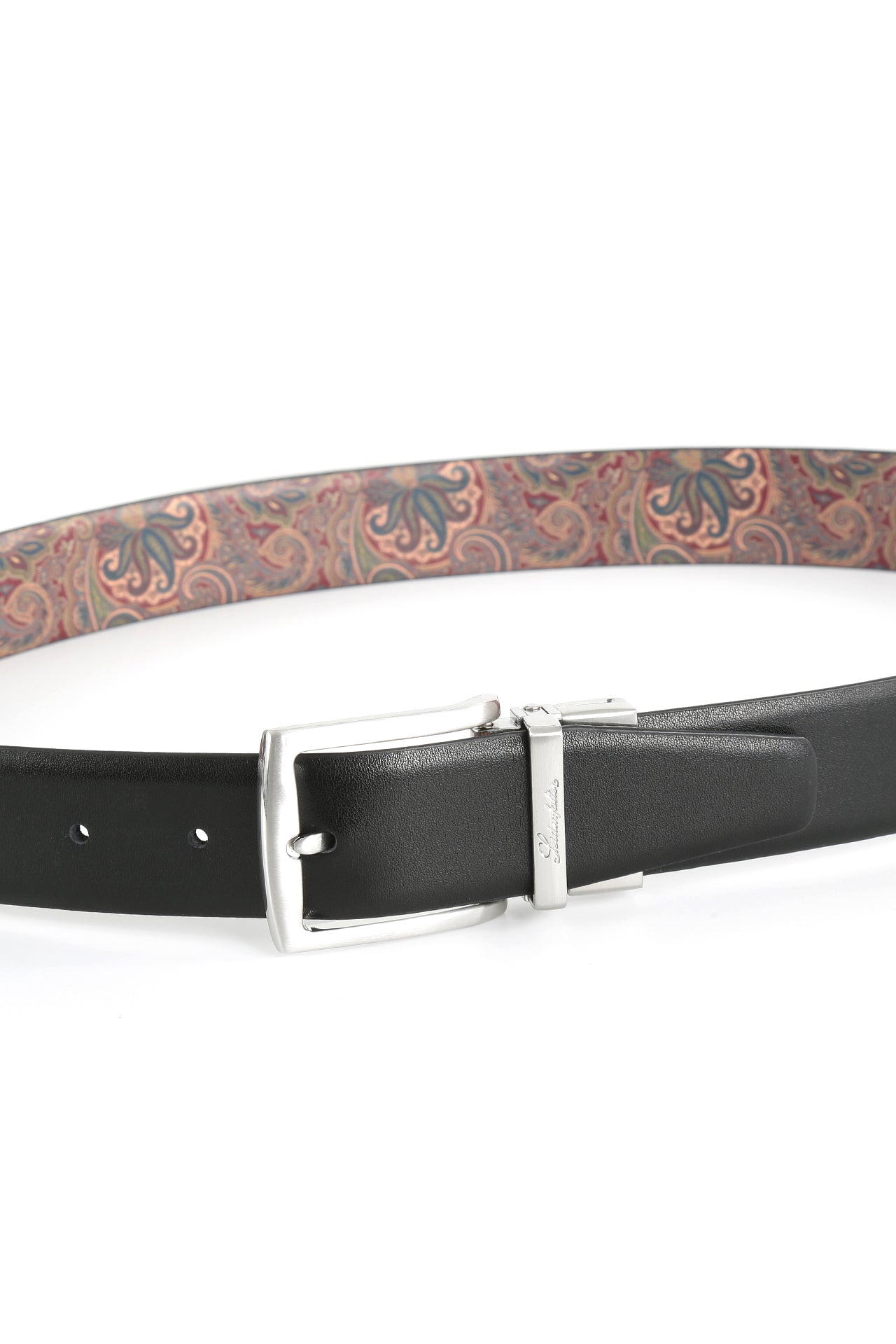 Se‪idenfalter Glattleder Wendegürtel - Gürtel geschlossen - Schwarz