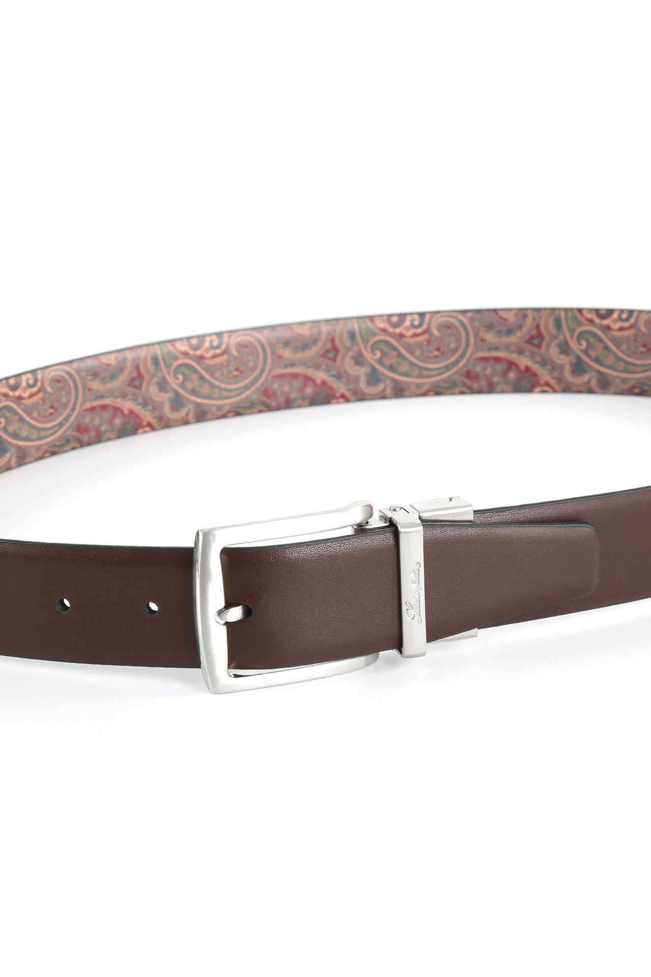 Se‪idenfalter Glattleder Wendegürtel - Gürtel geschlossen - Dunkelbraun