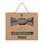Prince Bowtie Kids Set - Schleife + Einstecktuch - Box - Beige/Rot