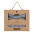 Prince Bowtie Kids Set - Schleife + Einstecktuch - Box - Blau
