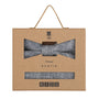 Prince Bowtie Kids Set - Schleife + Einstecktuch - Box - Blau