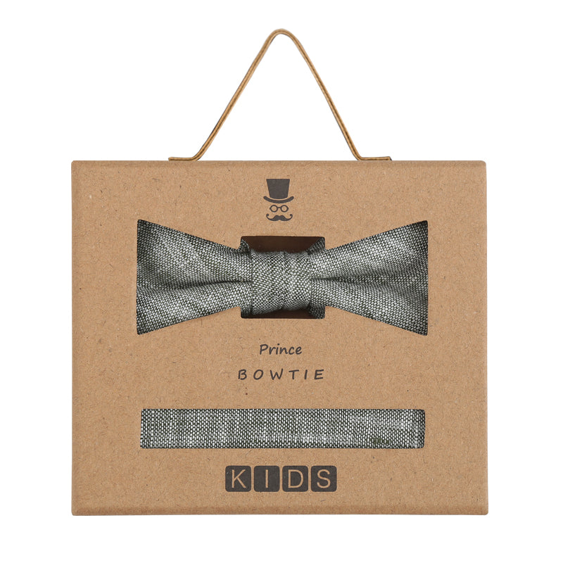Prince Bowtie Kids Set - Schleife + Einstecktuch - Box - Mint/Grün