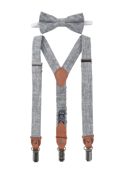 Kids Set - Suspenders + Bow Tie 