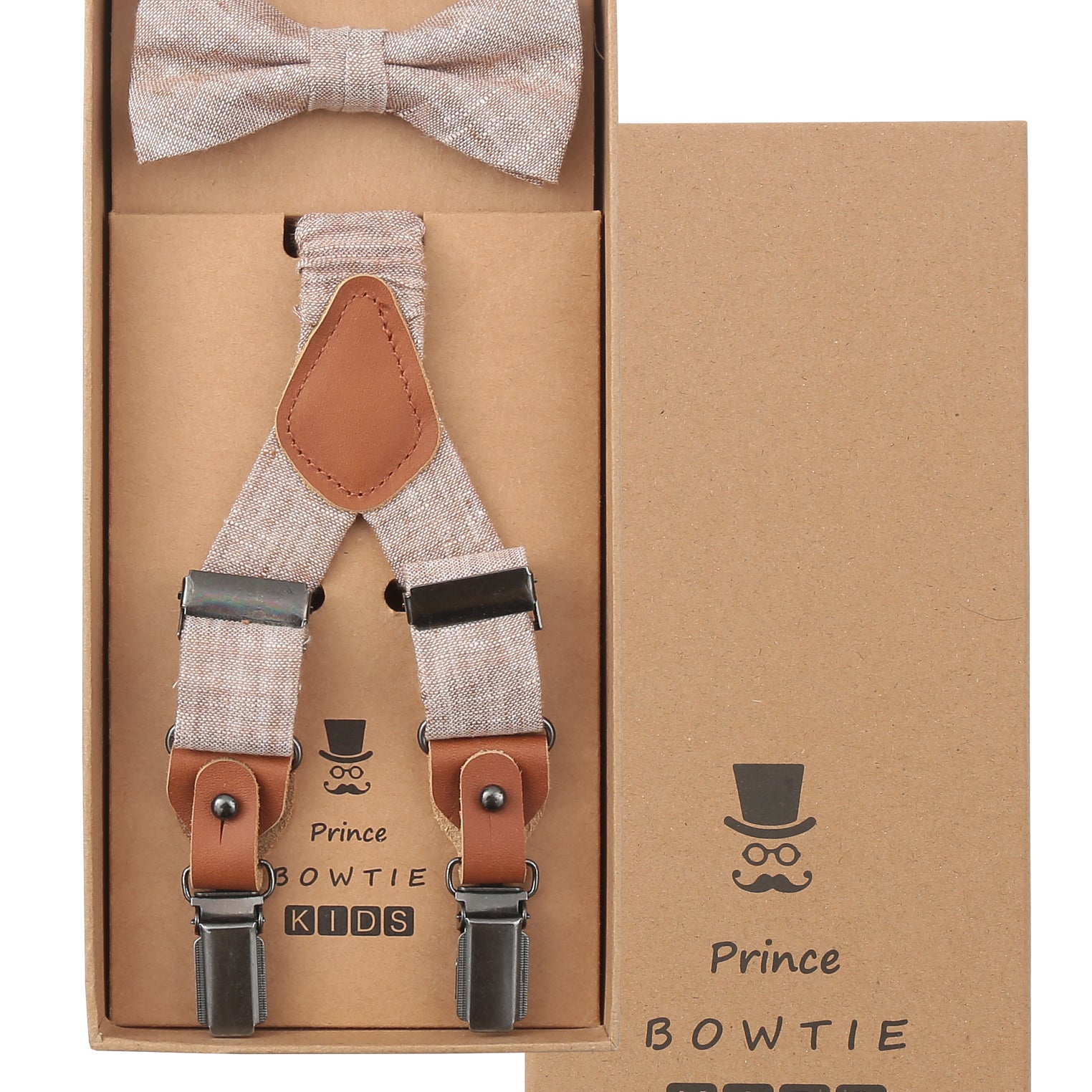 Prince Bowtie Kids Set - Hosenträger + Fliege - Box - Melba