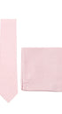 Prince Bowtie Set Krawatte + Einstecktuch im Micro-Design - Rosa